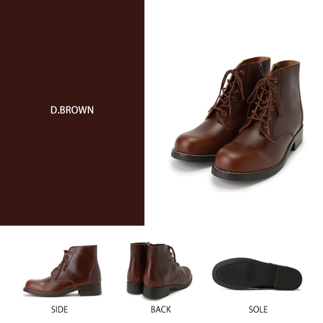 スタンドワークス Stnd works 本革カウレザーサイドジップブーツ