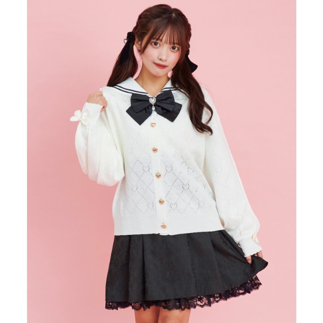 シークレットハニー Secret Honey レースセーラー襟ブラウス