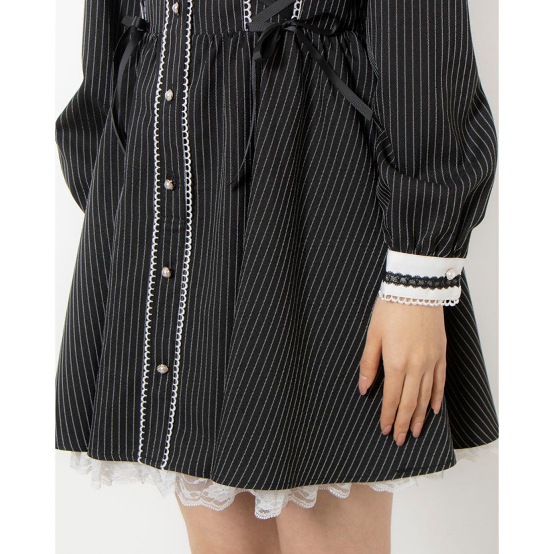 シークレットハニー Secret Honey ストライプウエストレースアップ