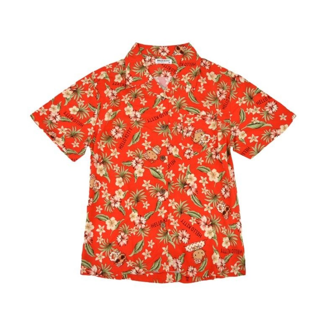 サンリオ Sanrio ハローキティアロハ シャツ 半袖 夏 海 総柄 aloha