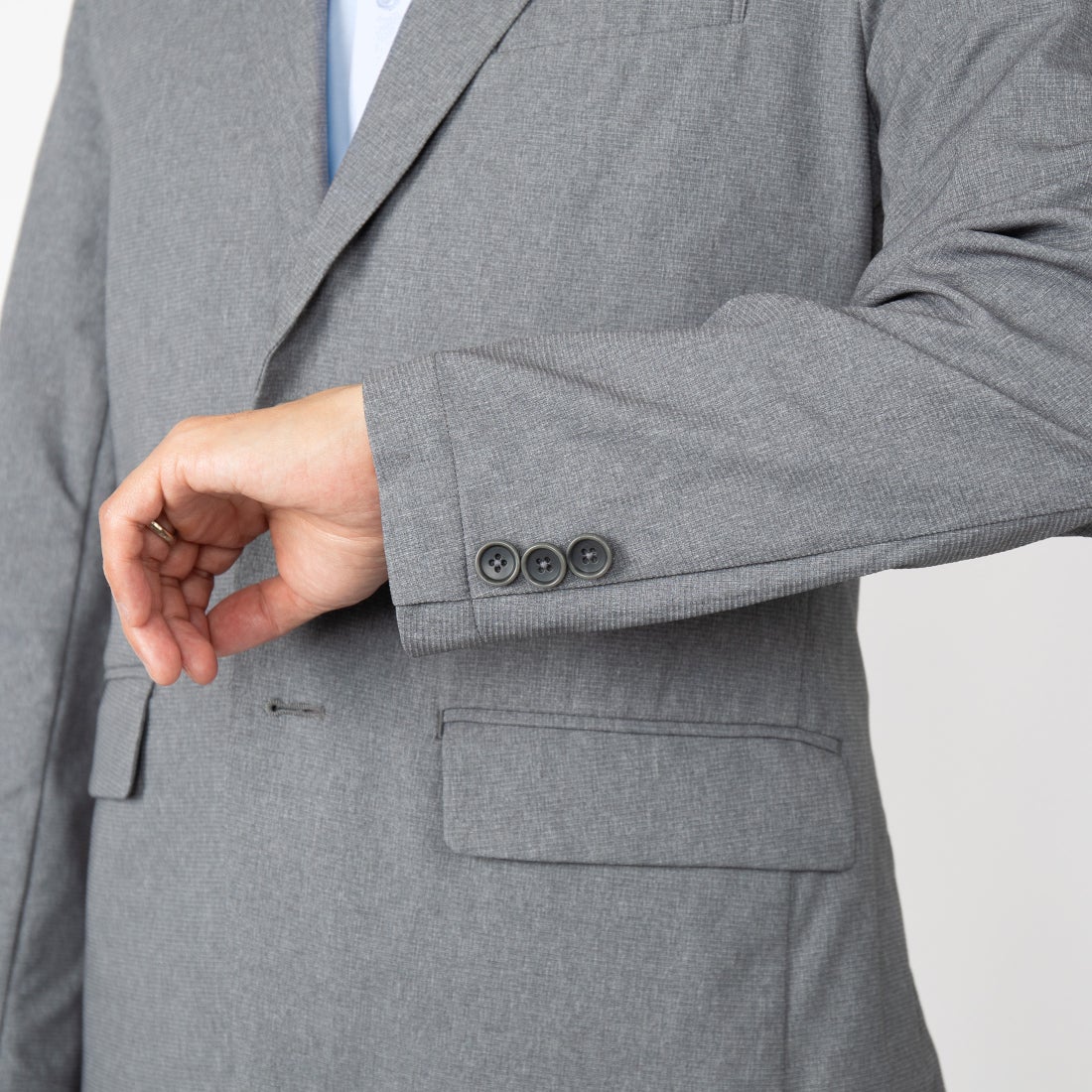 クールテーラードジャケット （ビターグレー） -WWSワークウェアスーツ