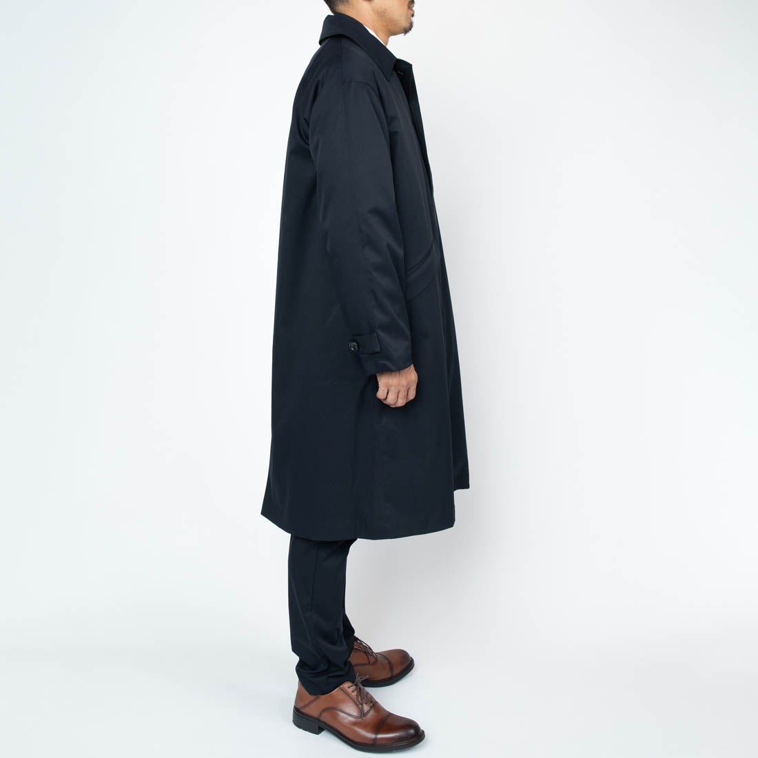 洗える3WAYステンカラーコート ・ライナー付き （ダークネイビー