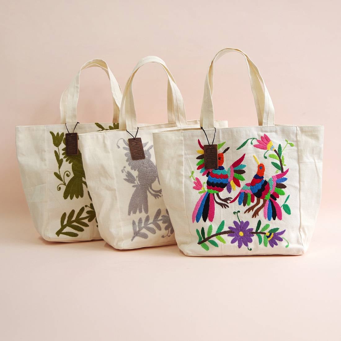 ウーヴン WOVEN 刺繍バッグ スモール トートバッグ otomi-s-bag-gy