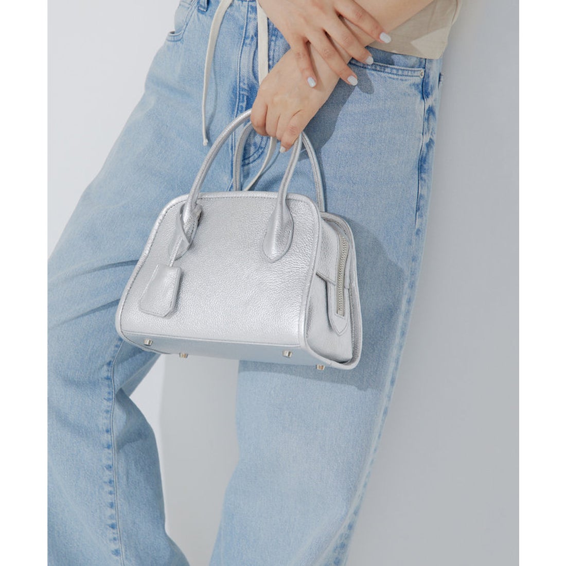 ウィムガゼット Whim Gazette 【Hoaw.】ミニボストンバッグ （silver