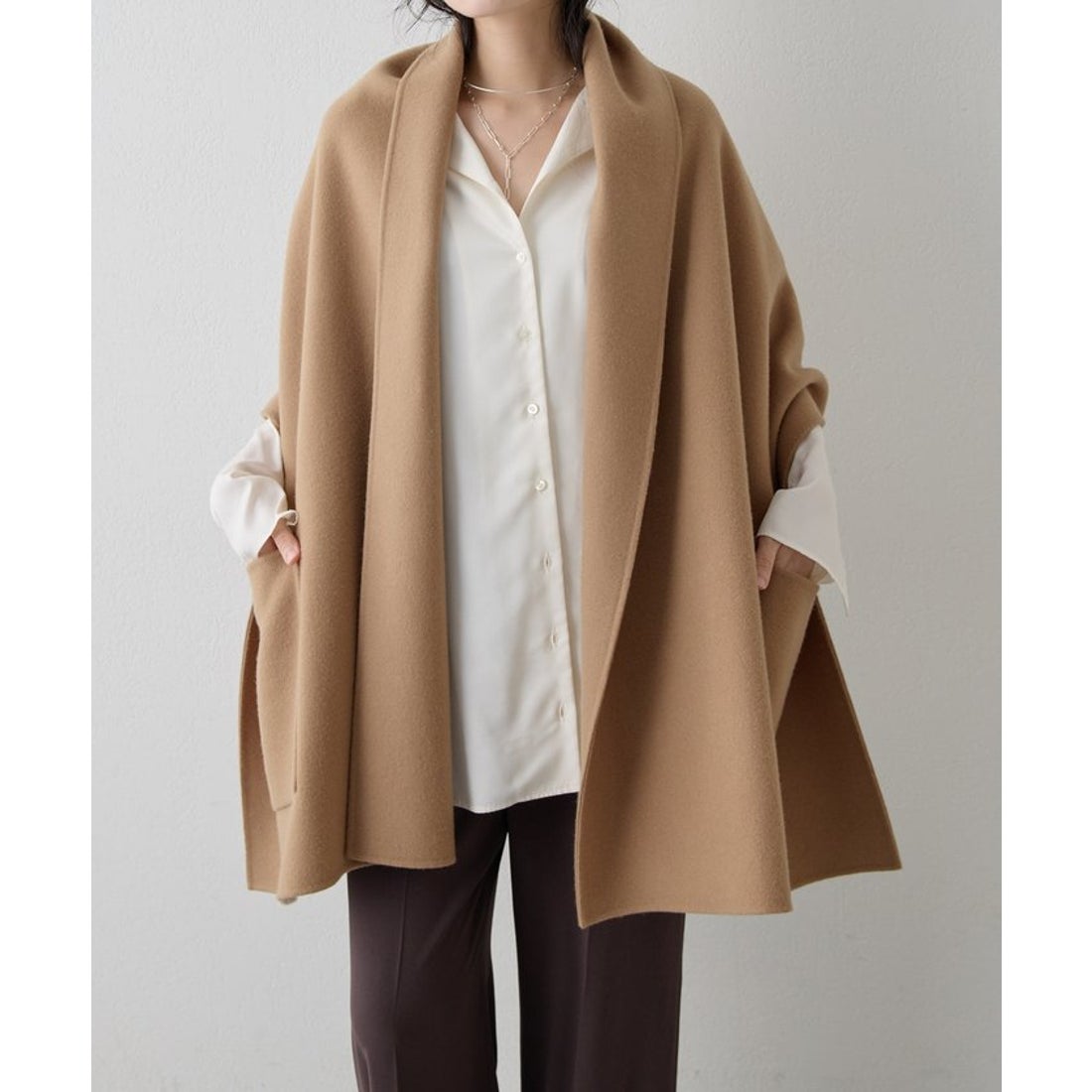 ウィムガゼット Whim Gazette リバーケープ （camel） -靴