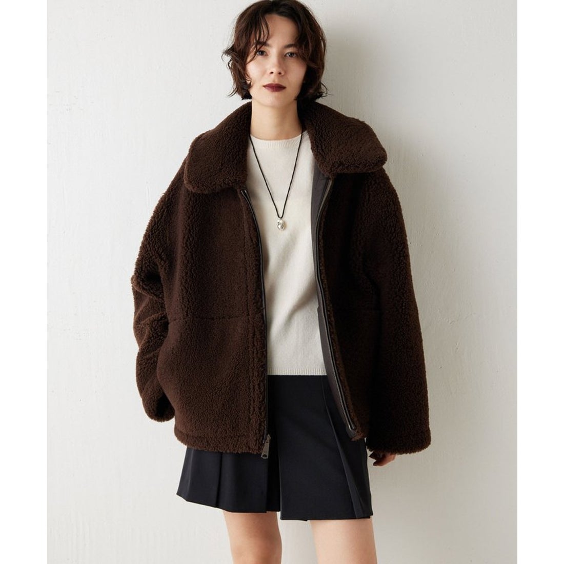 ウィムガゼット Whim Gazette 【GEMINI】ムートンブルゾンコート