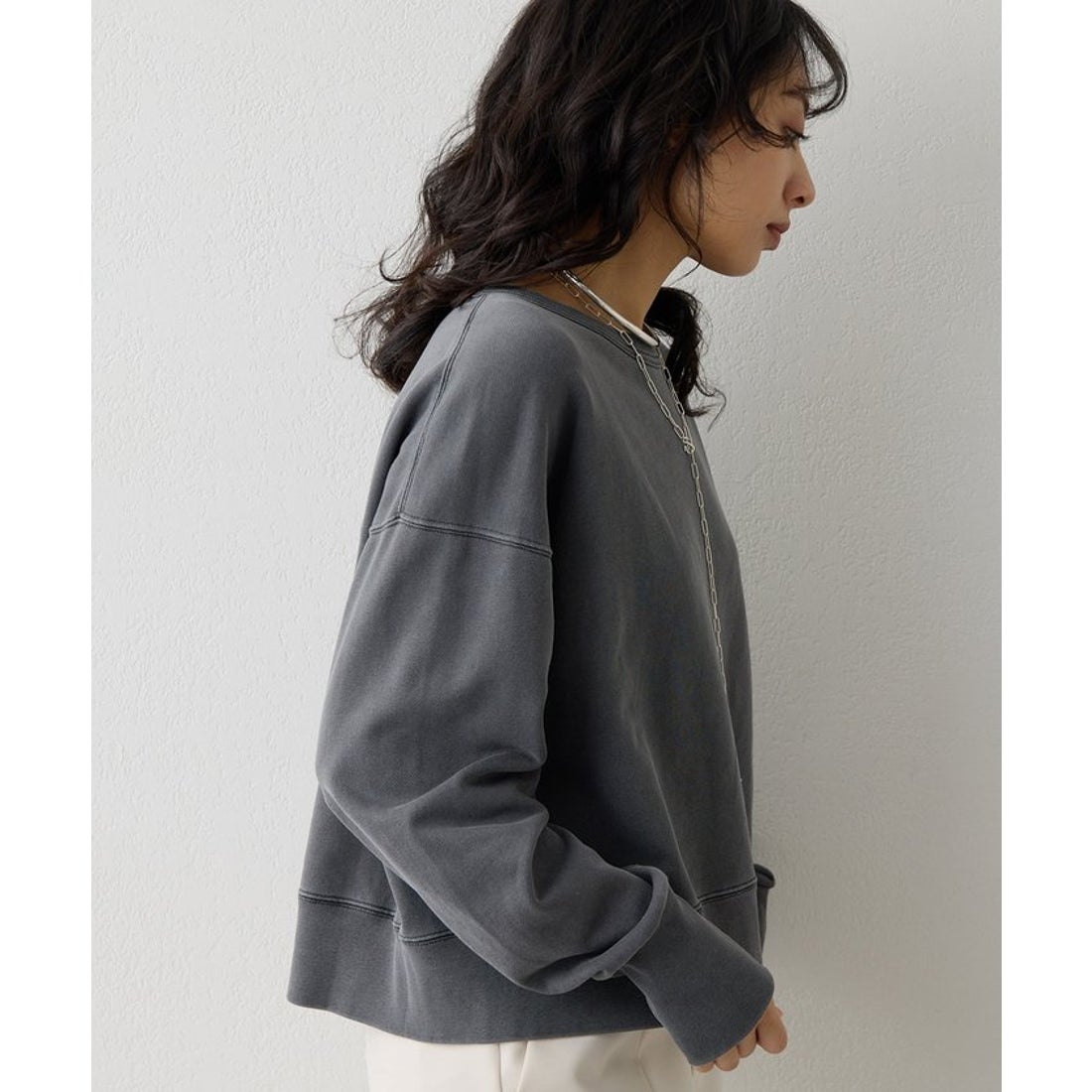 ウィムガゼット Whim Gazette ヴィンテージロゴ裏毛 （pinkbeige