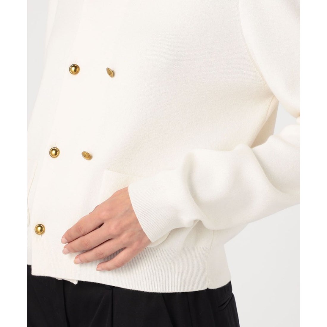 キャバン CABaN CABaN コットンカシミヤ ダブルボタンカーディガン