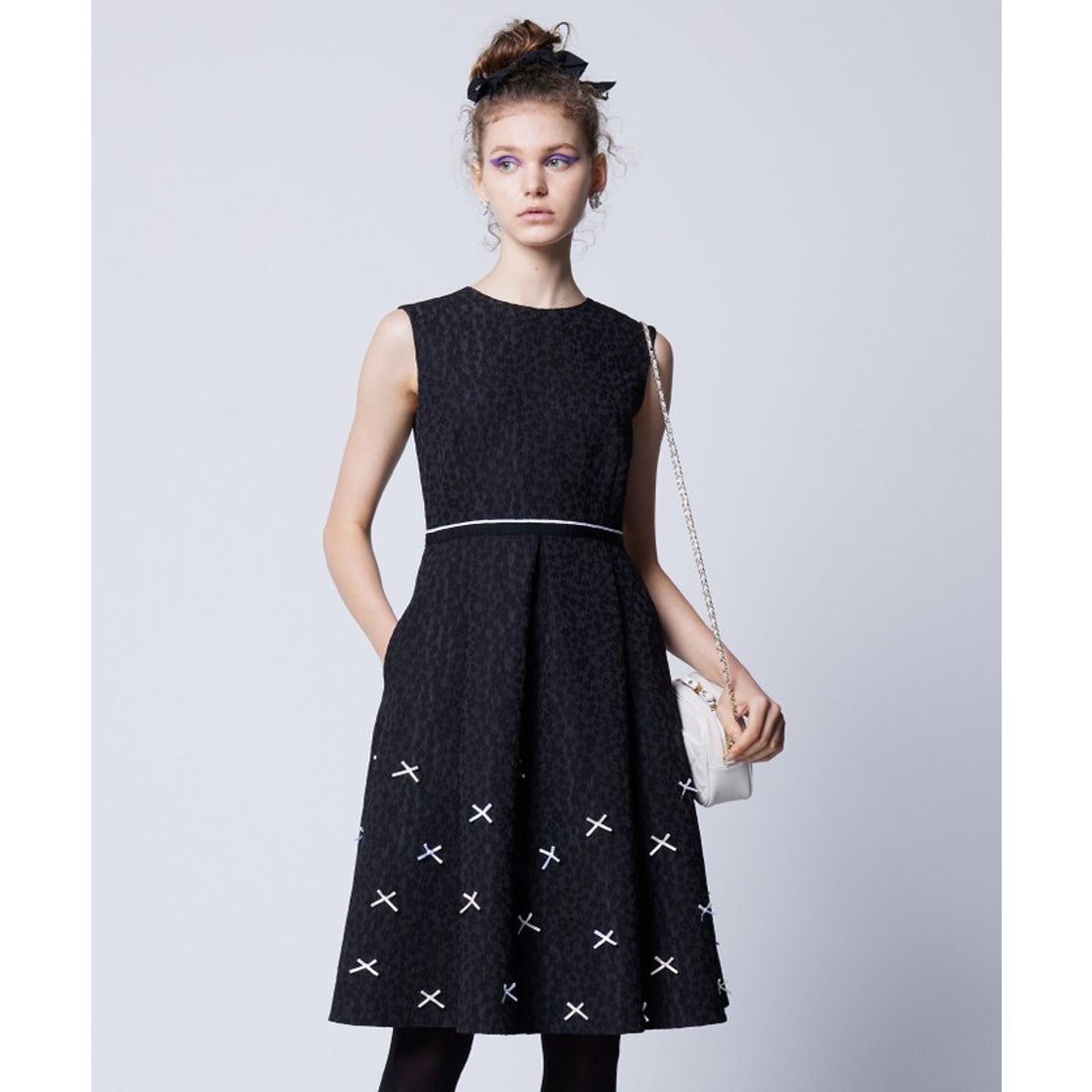 トッカ TOCCA 【洗える！】RIBBONS ドレス （ブラック系