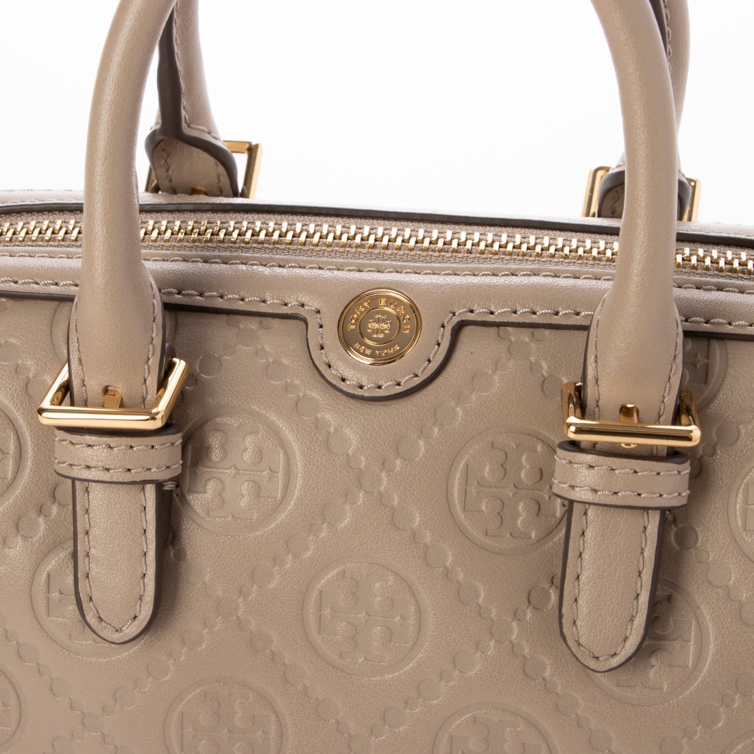 トリーバーチ TORY BURCH Tモノグラム エンボス プチバレルバッグ