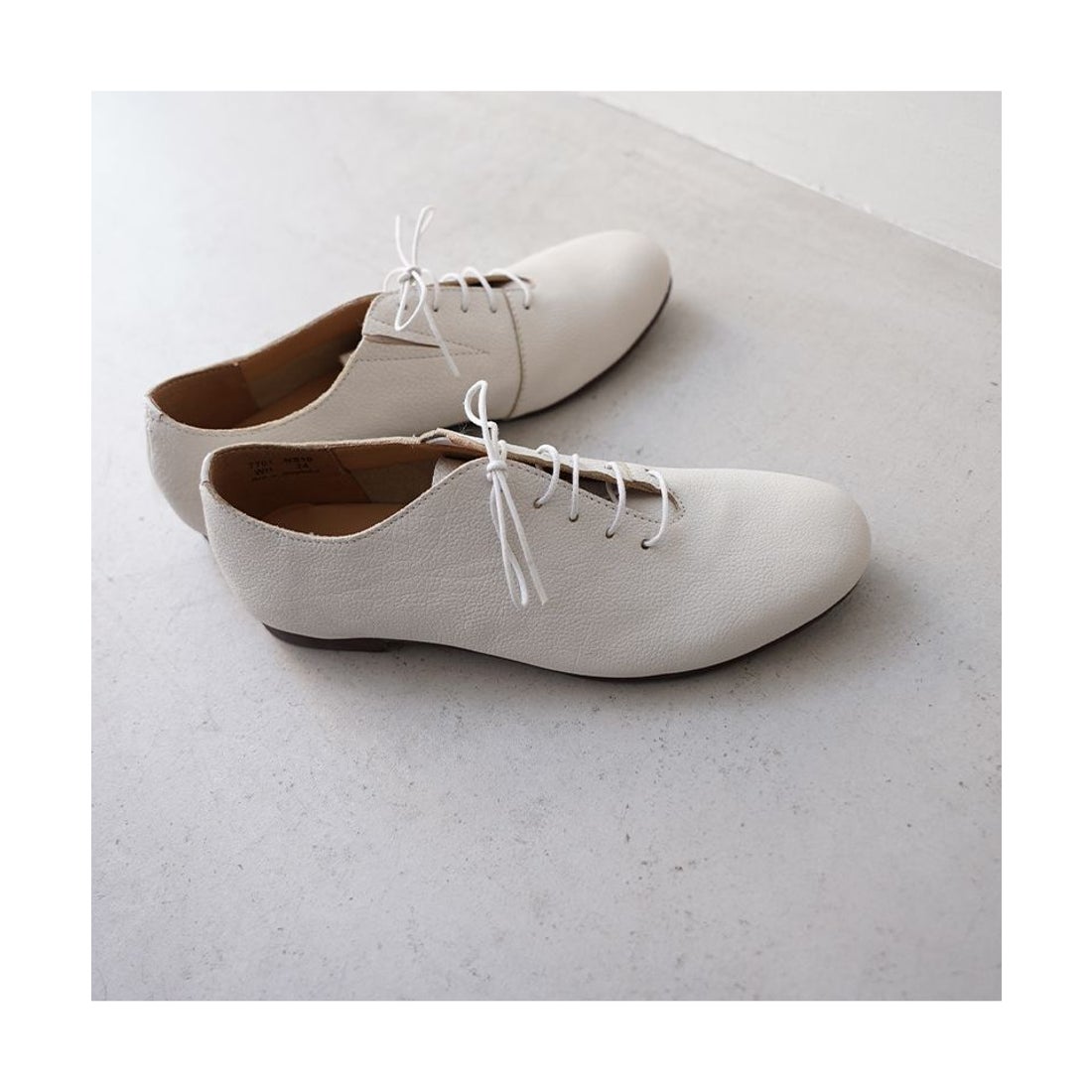 ゾック ZOCCU レースアップシューズ レディース ホワイト 白 本革