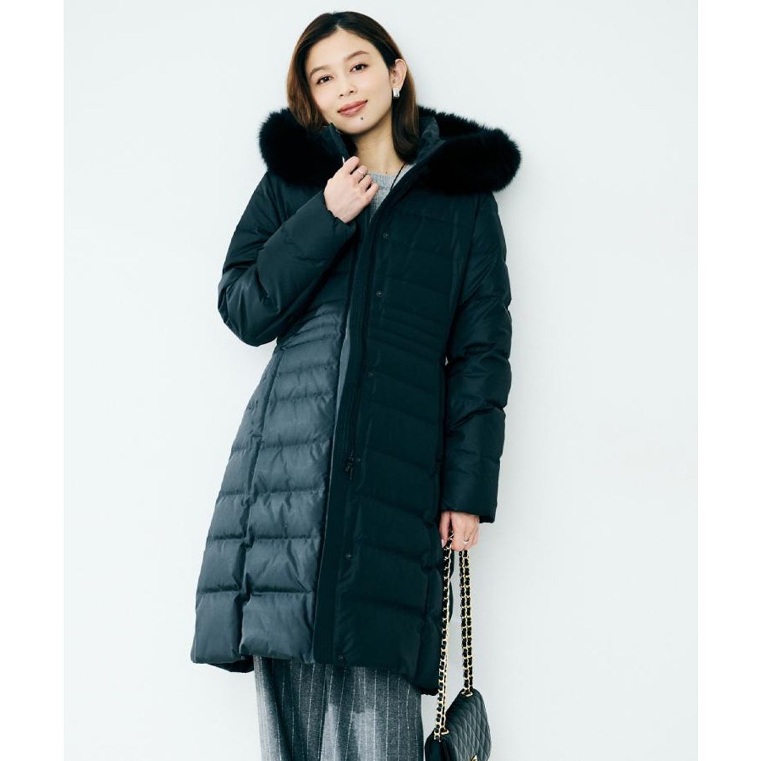 アンタイトル UNTITLED ロングダウンコート （ネイビー(094