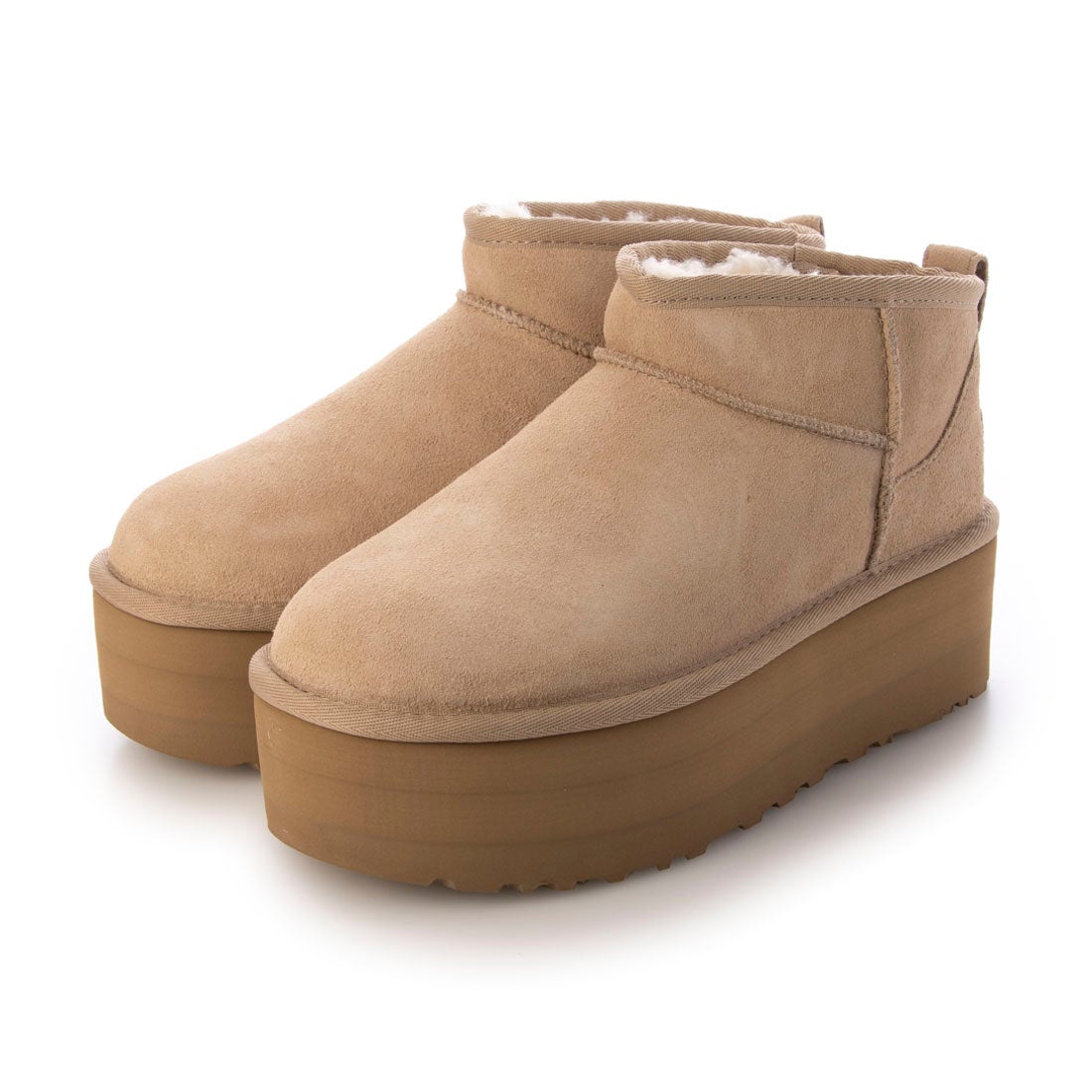 アグ UGG W CLASSIC ULTRA MINI PLATFORM （SAND） - ファッション通販