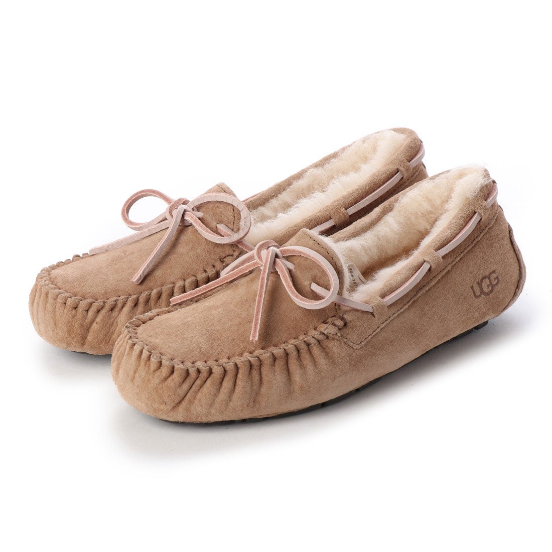 アグ UGG glitter アグ UGG 5612 DAKOTA ダコタ 本革 リボン付モカシン