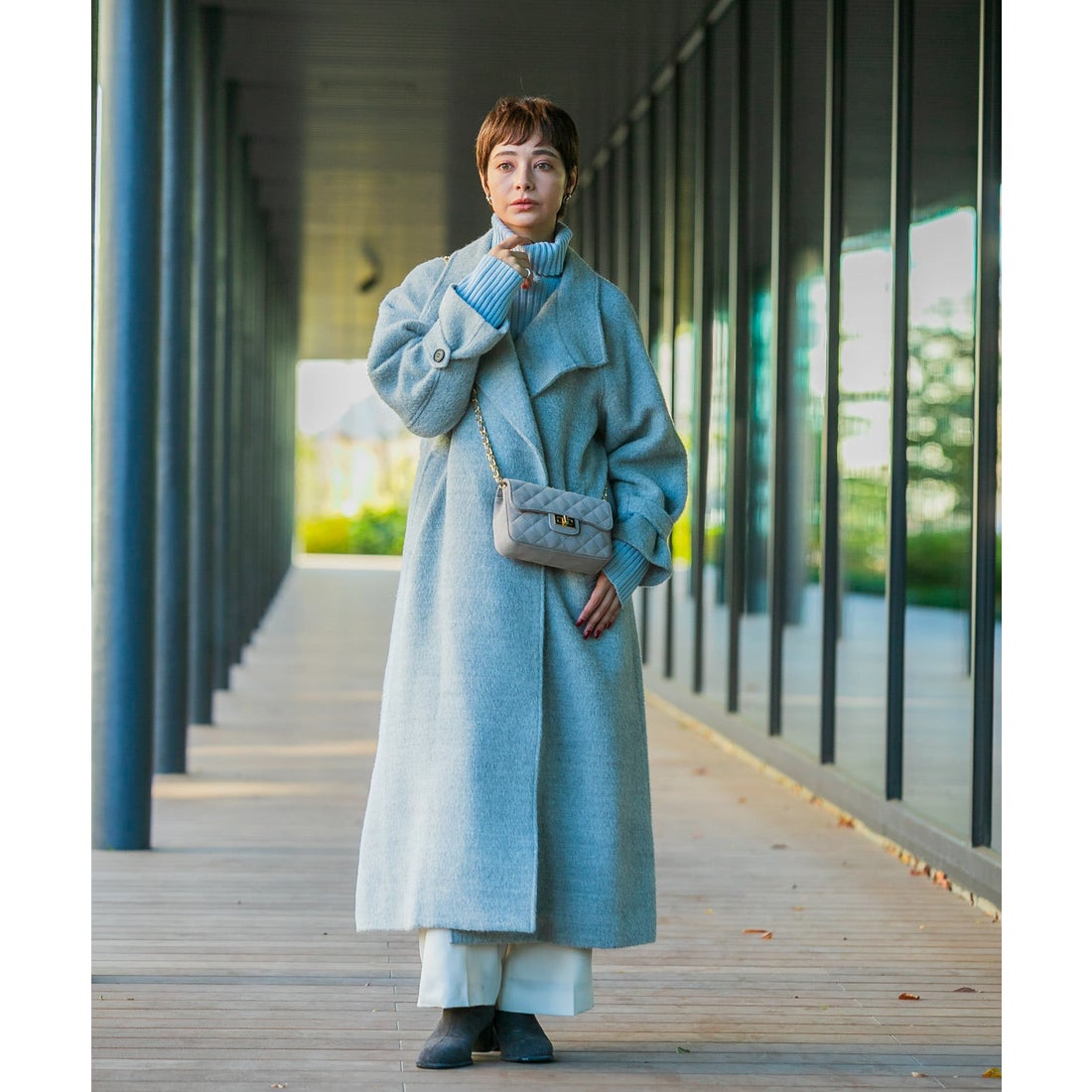 アーバンリサーチ ロッソ URBAN RESEARCH ROSSO アルパカ混シャギー