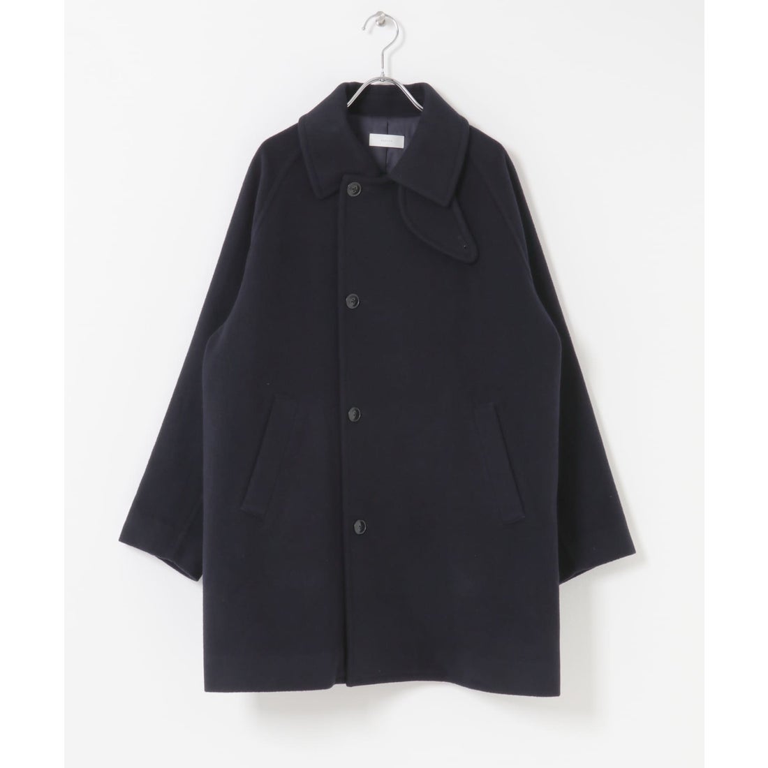 カグレ かぐれ ウールシングルPコート （ブラック） - ファッション