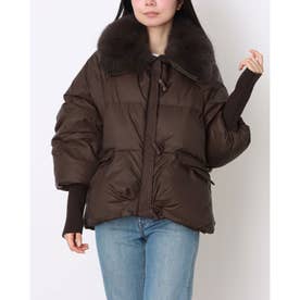 ベスジョーヤ VESGIOIA FOXトリム襟付ダウンジャケット （ブラック