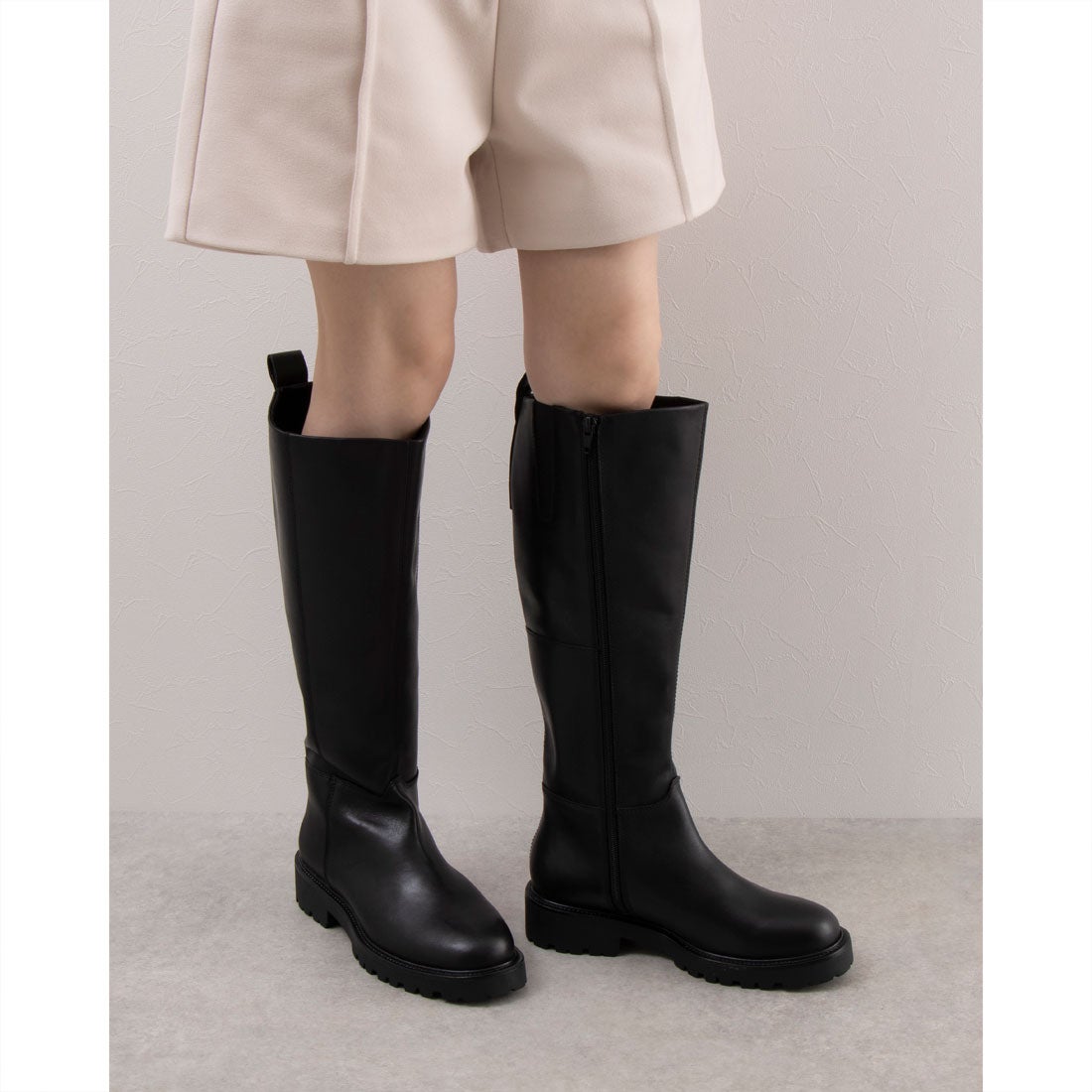 バガボンド VAGABOND ラウンドトウタンクソールロングブーツ