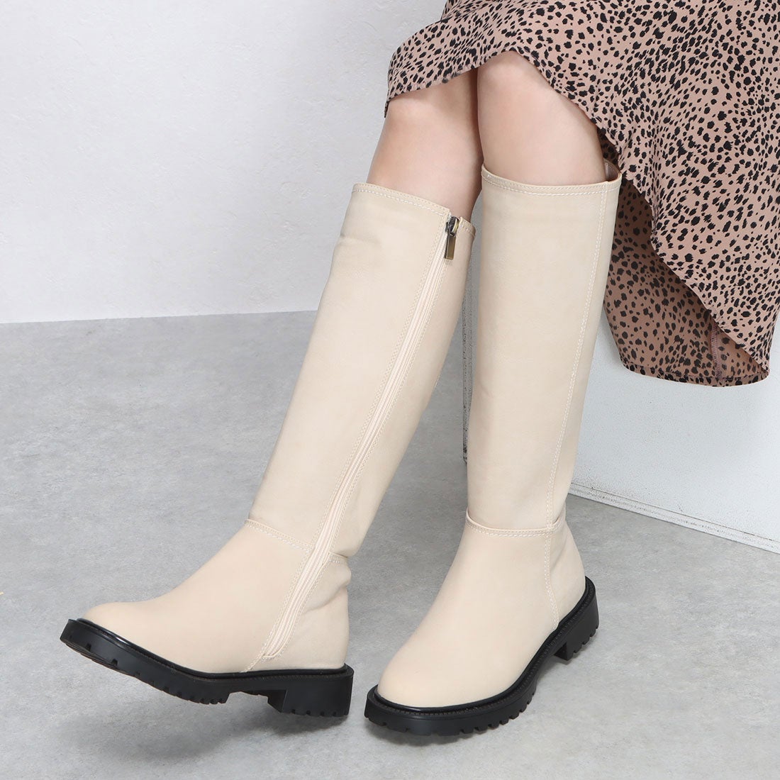 ロングブーツ （アイボリー） -YOSUKE U・S・A 公式