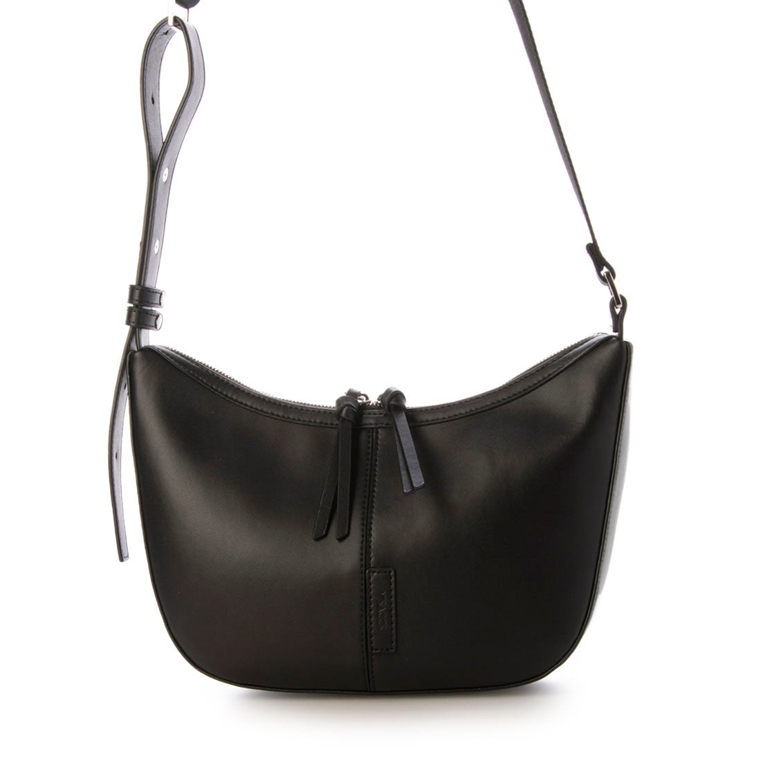 イザック Y'SACCS ハーフムーンボディショルダーバッグ （ブラック