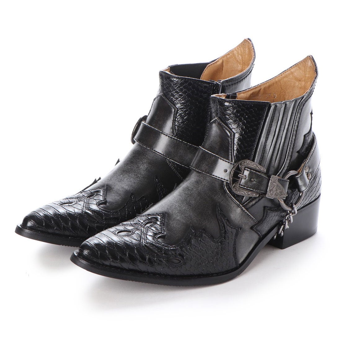 ジーノ ZEENO メンズ ウエスタンブーツ ウェスタン サイドゴアブーツ