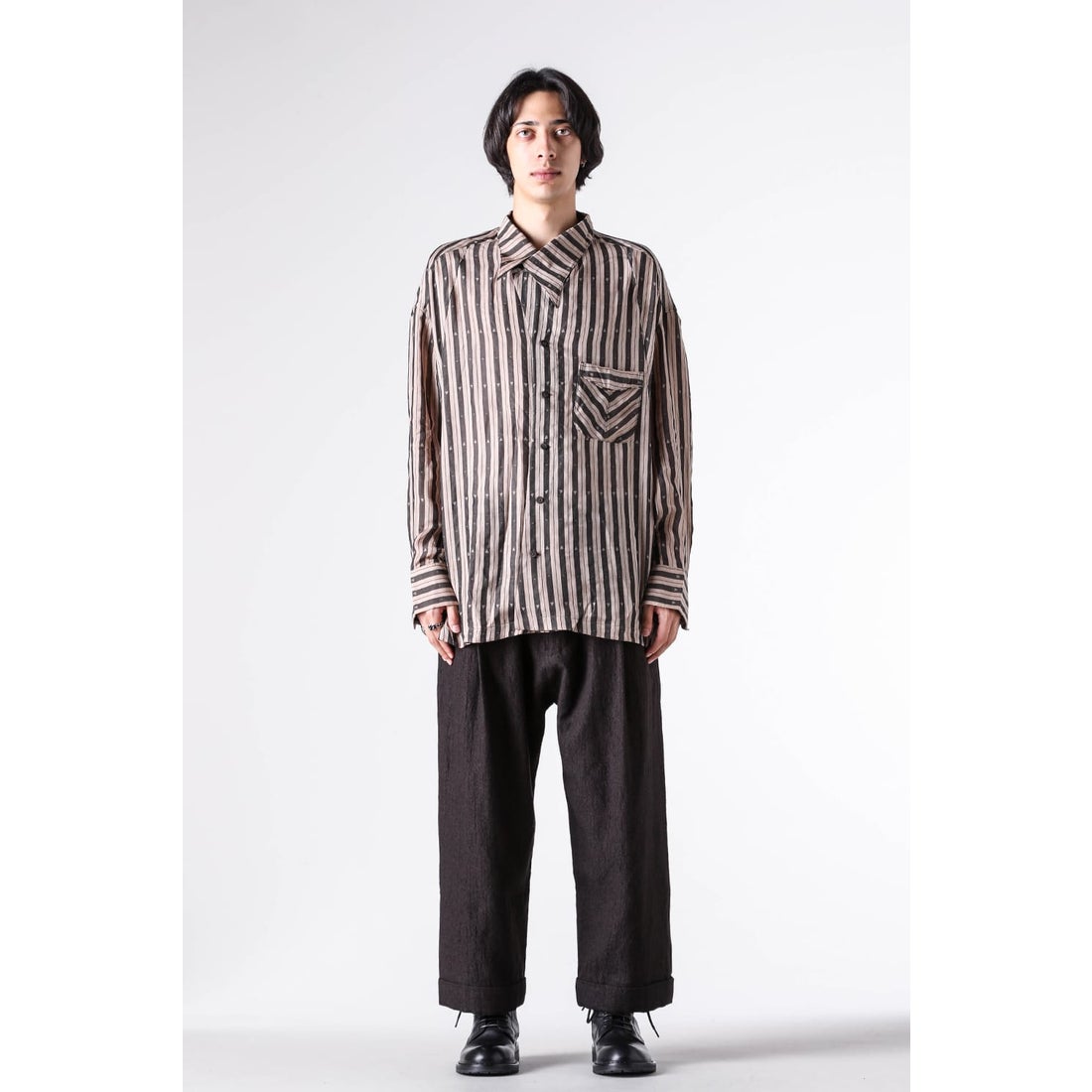 ZIGGY CHEN Oversized Stripe Shirt （Stripe） - Osaka / Kyoto