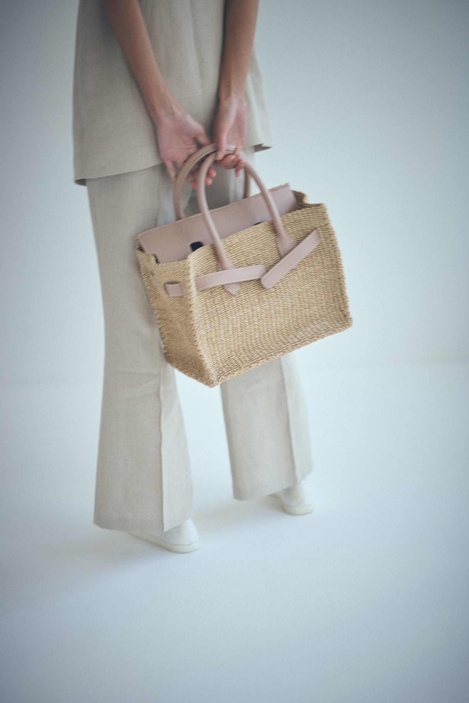 SEA BASKET BAG M（CLAY）