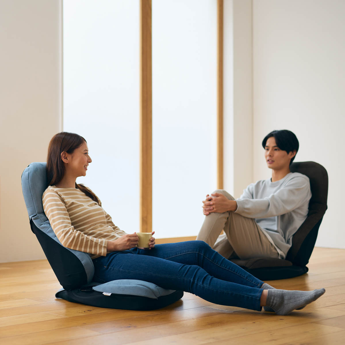 HUG YUKAZA LX ブラウン ハグ床座 LX | EXGEL SEATING LAB エクス