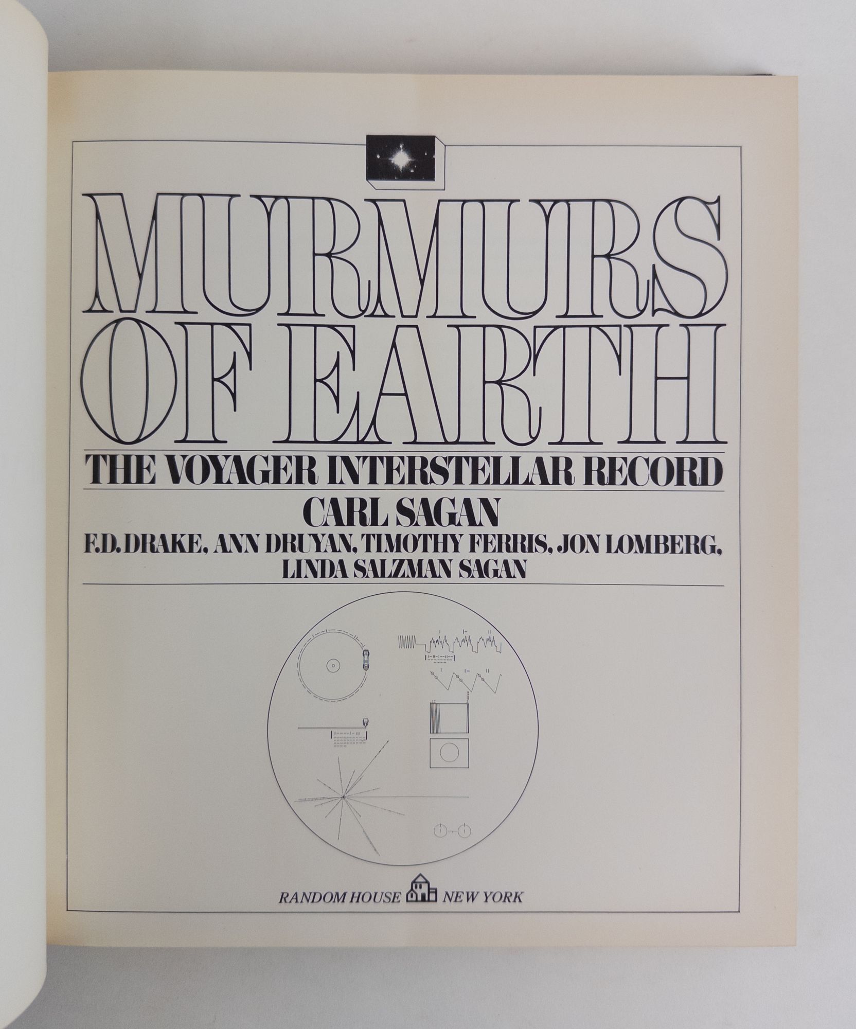 MURMURS OF EARTH: THE VOYAGER INTERSTELLAR RECORD Signed | Carl