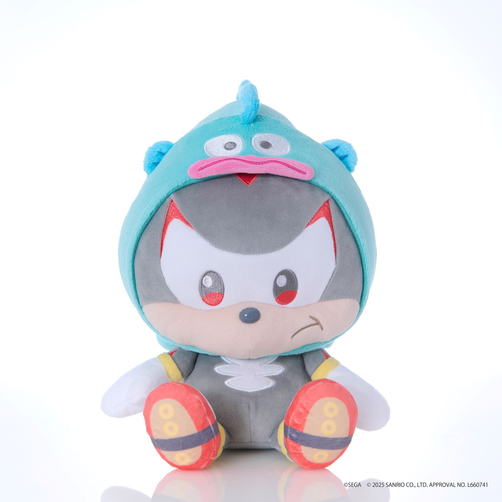 SONIC & FRIENDS Sanrio characters ぬいぐるみMシャドウ×ハンギョドン
