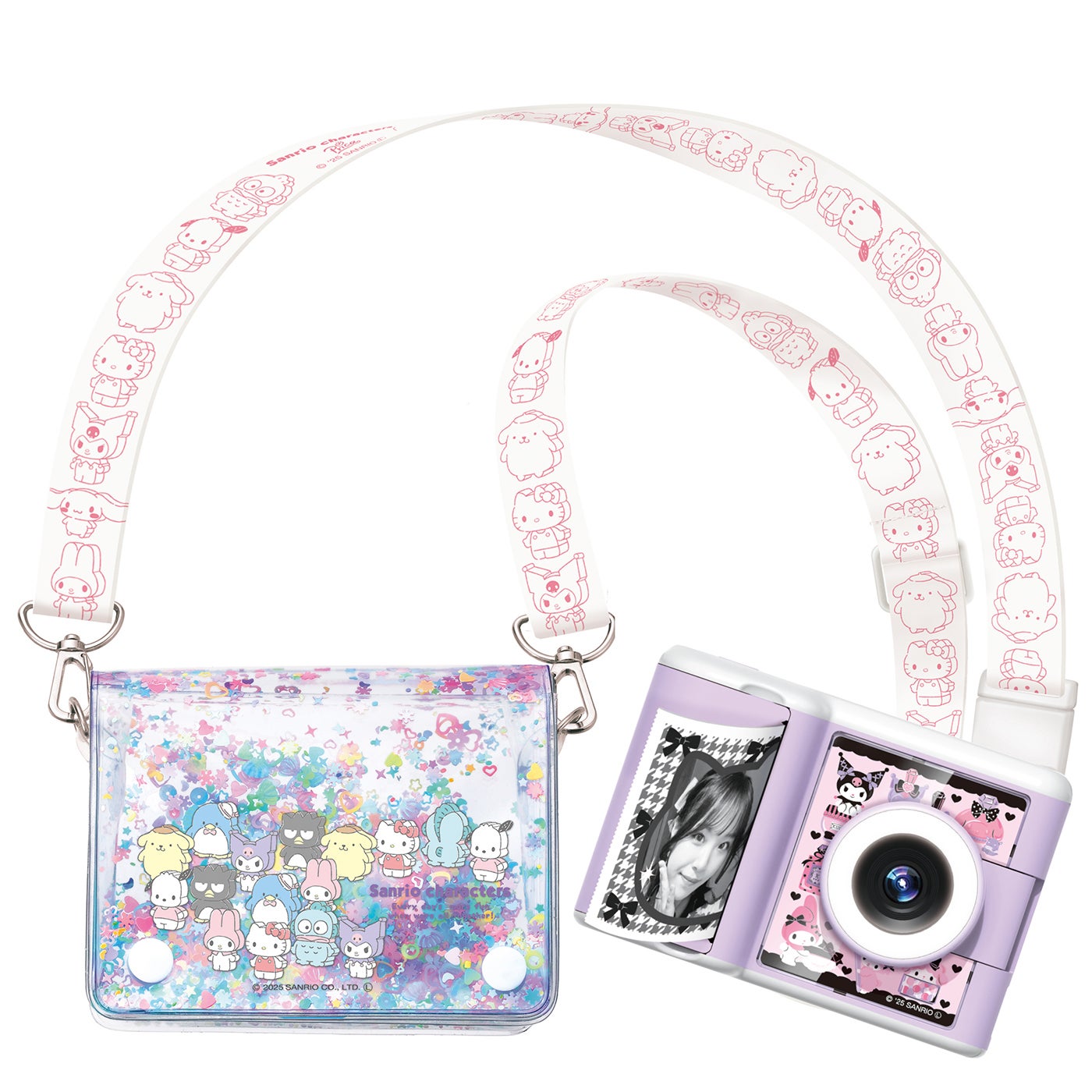 品薄❗️サンリオ PRICA DX モノクロ印刷＆ゲーム付き キラキラケース