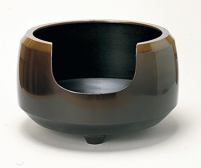 割引❣️【未使用 美品】「母」 唐銅 風炉 助伝 共箱 茶道具（1014あ③