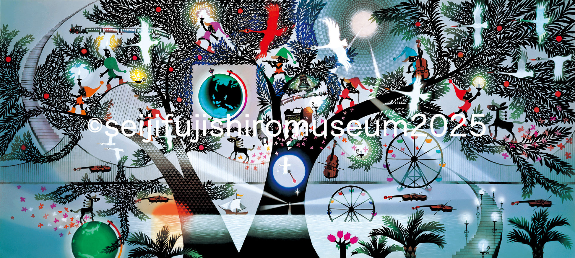 地球讃歌」FSM-37 ジクレー版画 – 藤城清治とラビの玉手箱