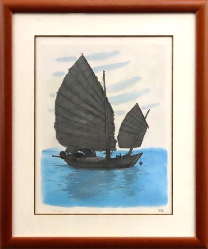 版画 「海のシルクロードを行く：「海のシルクロード・大和路」より