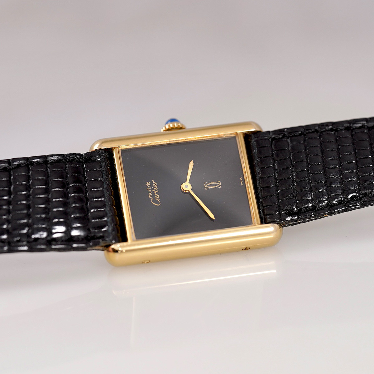 SELECT INC. [CARTIER マストタンク LM 手巻き ブラック ONYX ダイヤル