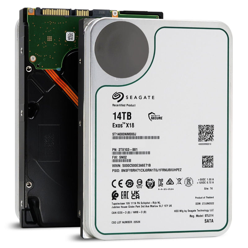 Seagate Exos X18 ST14000NM000J 14TB SATA 3.5