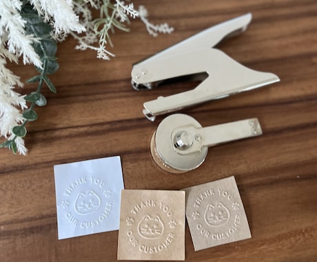 真鍮エンボススタンプ フルオーダーでご注文頂けます 40mmエンボッサー