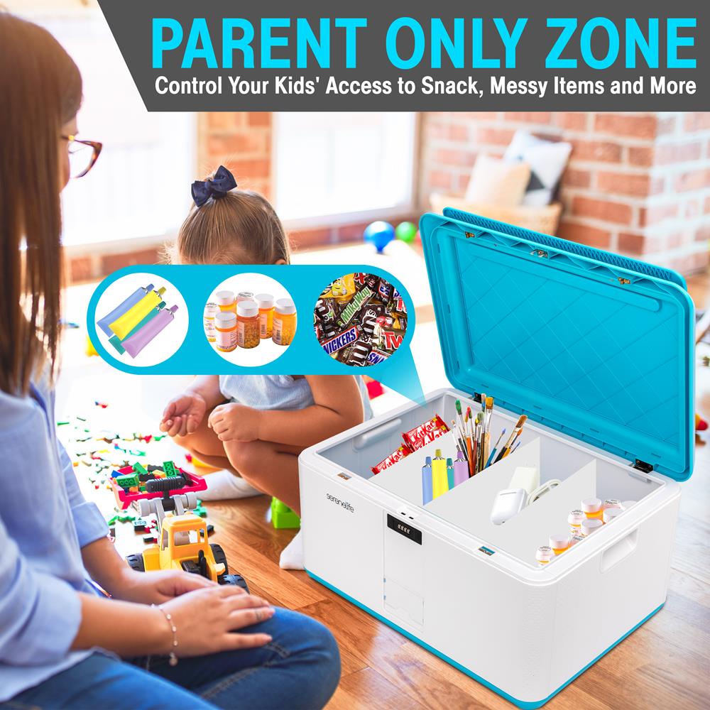 Lockable Storage Box 21 Gal Secure Combo Lock Reinforced ABS