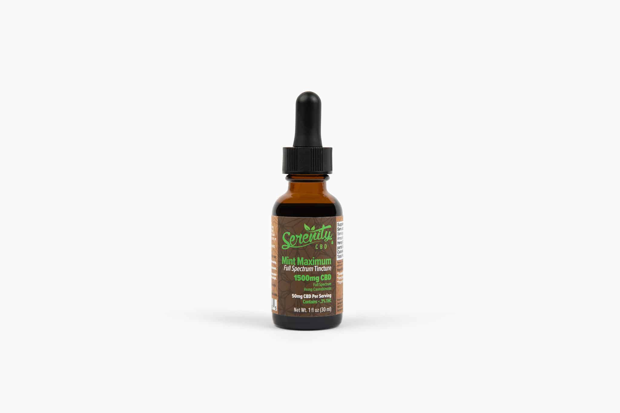 Holistic CBD Oil Tincture Maximum Mint | Serenity CBD