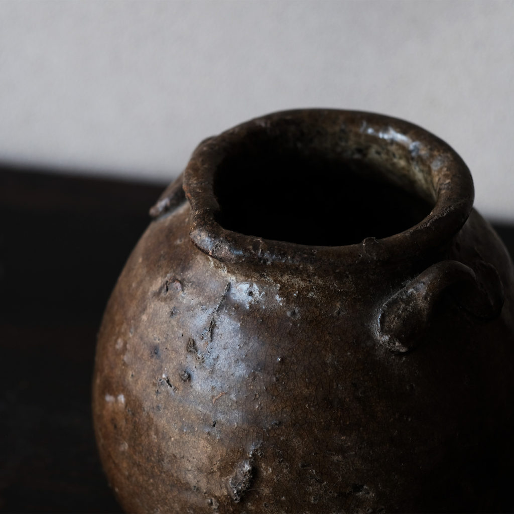 越前焼 お歯黒壺 | 骨董と詩学 Antique & Poetics | 蛇韻律