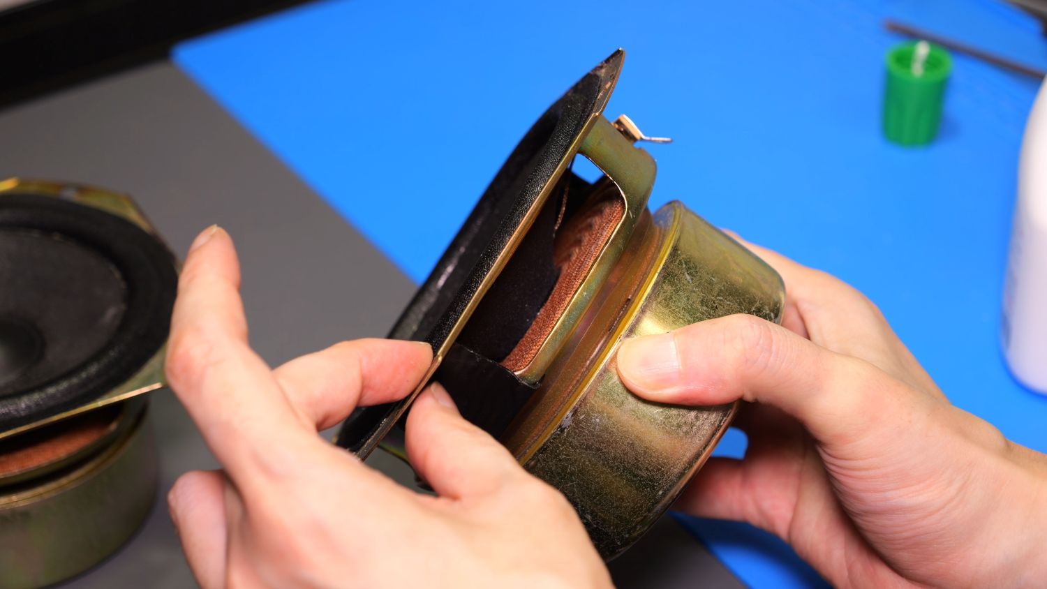 ONKYO D-102AX 修理記録｜劣化したスピーカーエッジを自力で交換して