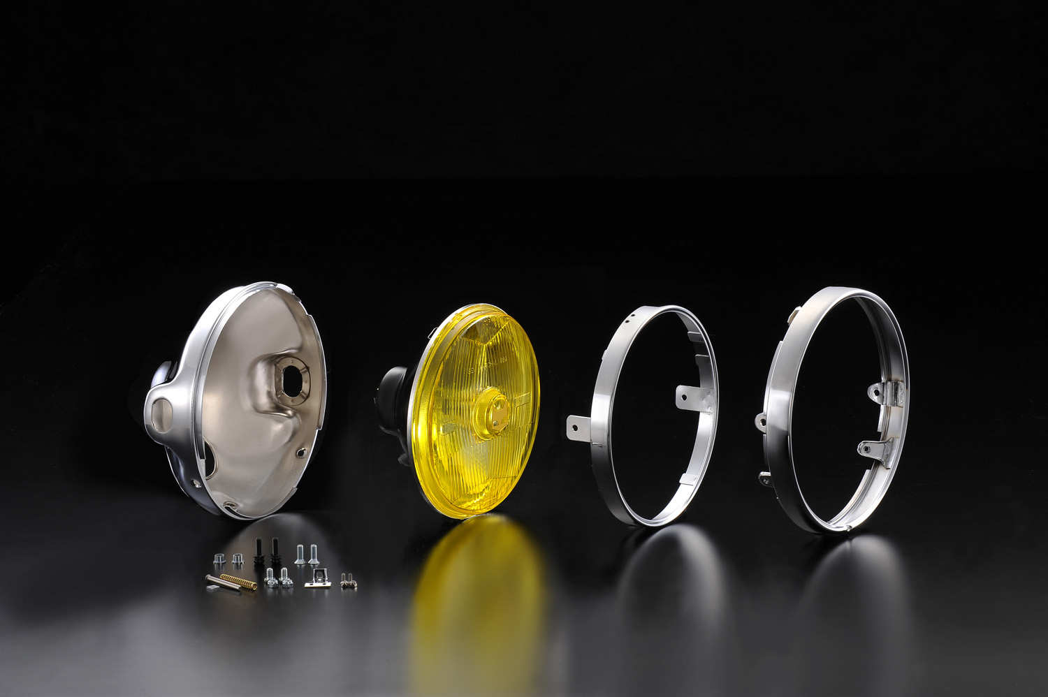 889ドライビングランプフルキット イエローレンズ メッキケース