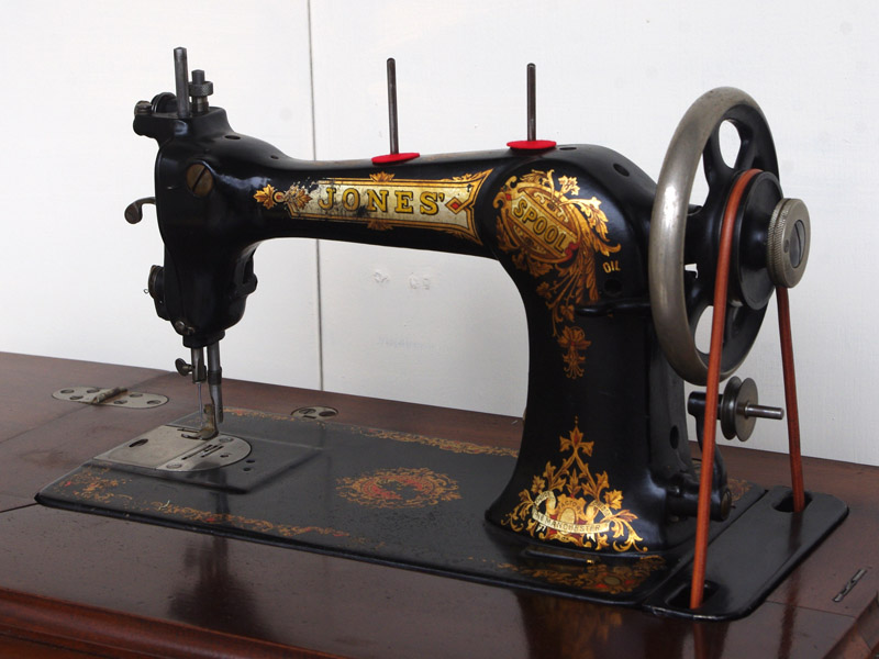 No.374 JONES SPOOL 英国ジョーンズ製 足踏みミシン：アンティーク