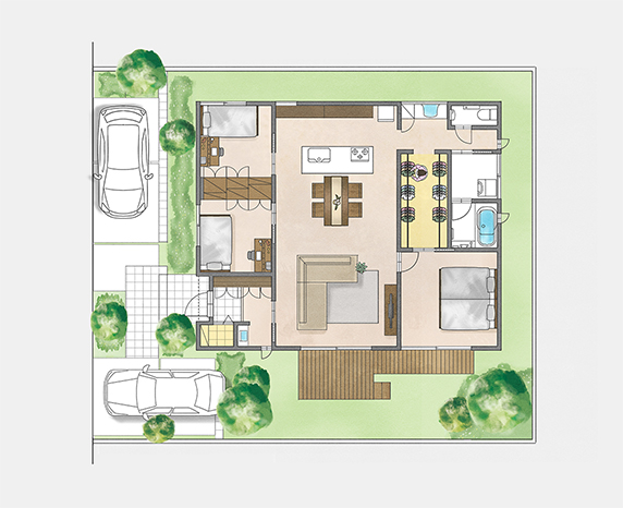1500の間取り｜Forest Selection｜木造注文住宅・戸建の住友林業