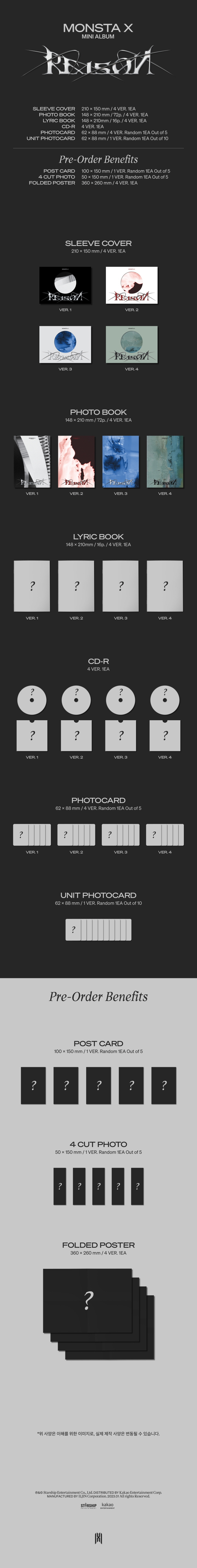 Monsta X 12th Mini Album - Reason – Choice Music LA