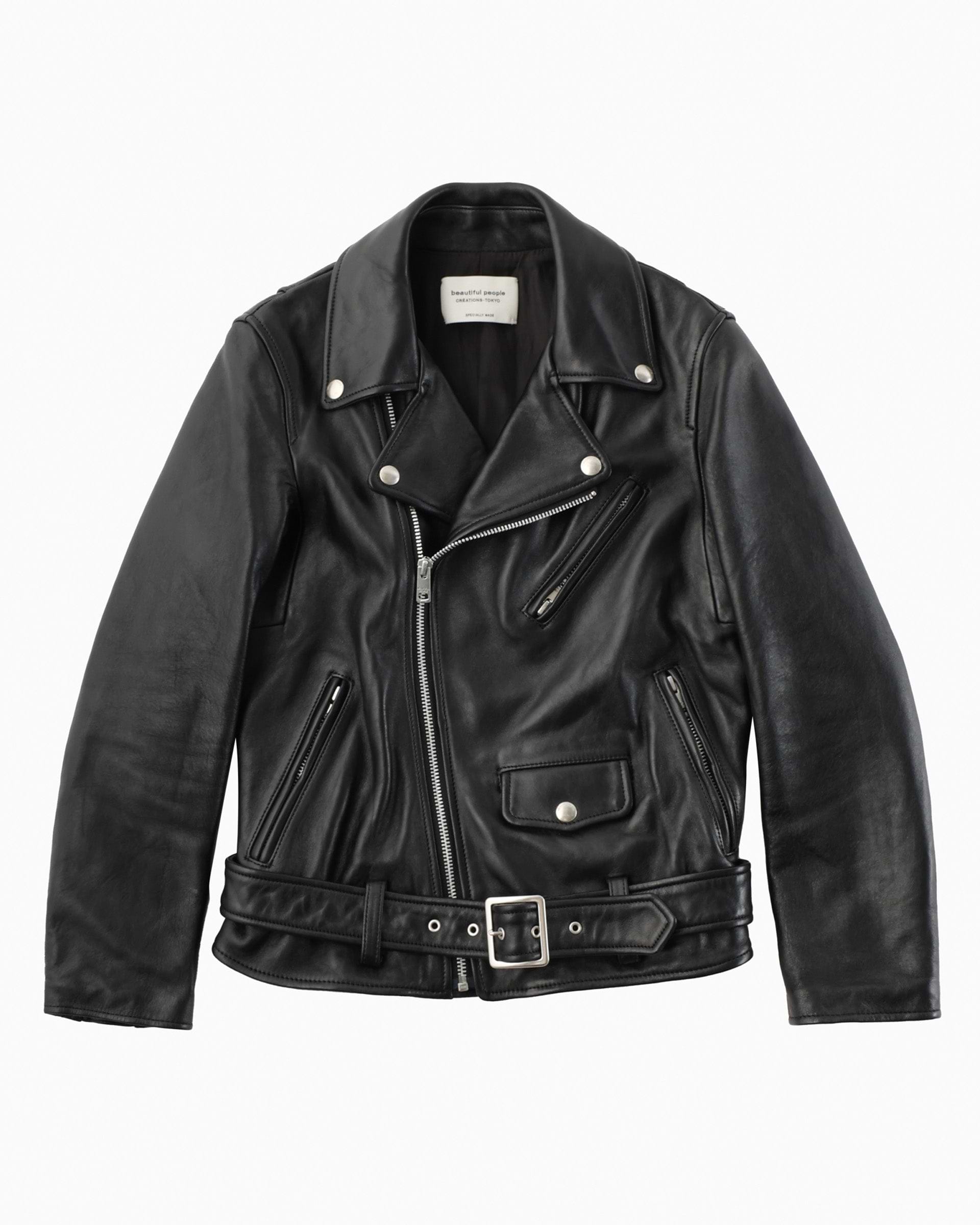 beautiful people】ライダースジャケット サイズ120〜160 ブラック