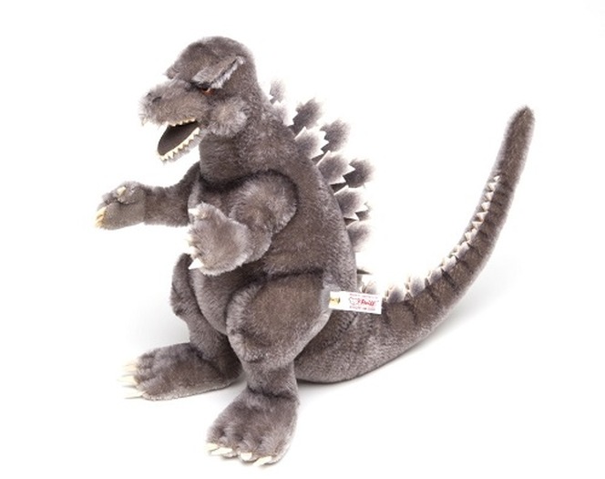 1954体限定“ゴジラ”の高級ぬいぐるみ、テディベアの名門シュタイフが