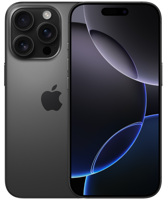 Buy Apple iPhone 16 Pro Black Titanium 256GB from PureTalk