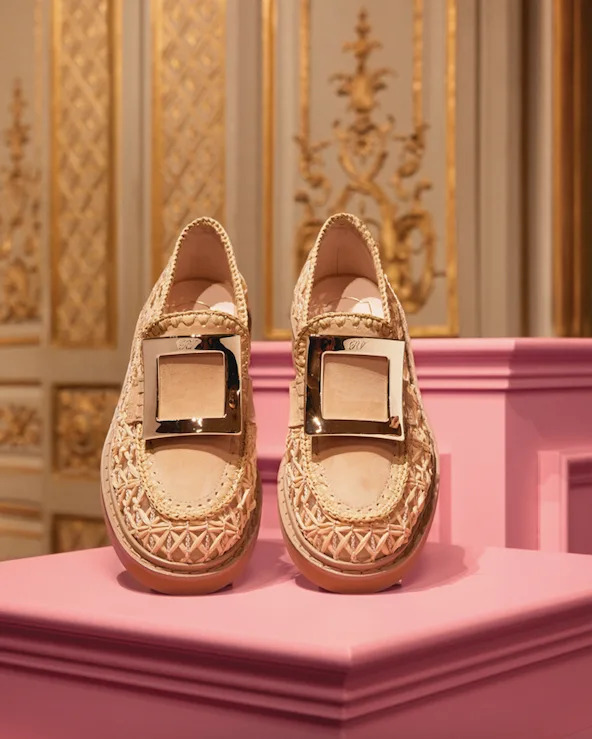 Roger Vivier アイボリー バイカラー定番バレエシューズ39.5 Roger
