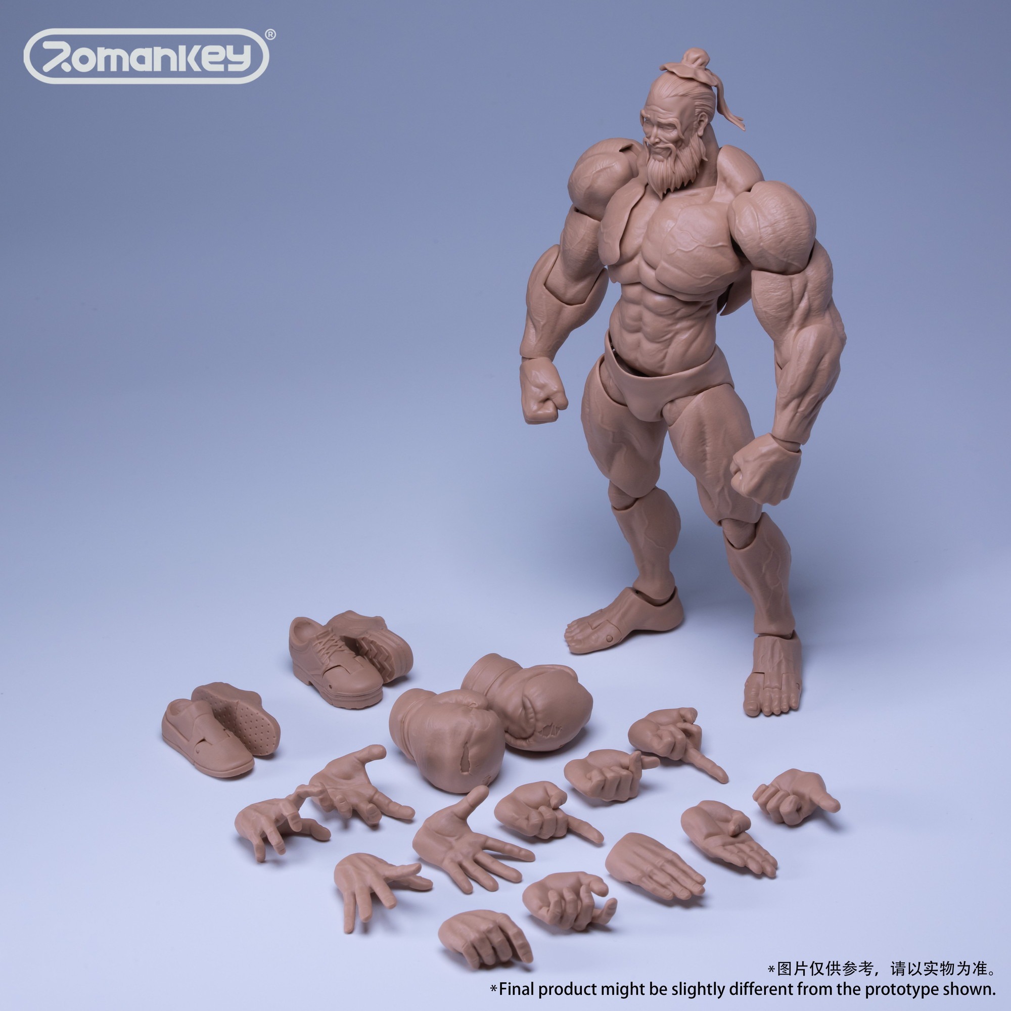 Romankey UMS003 1/12スケール 可動フィギュア男性素体 Big Guy